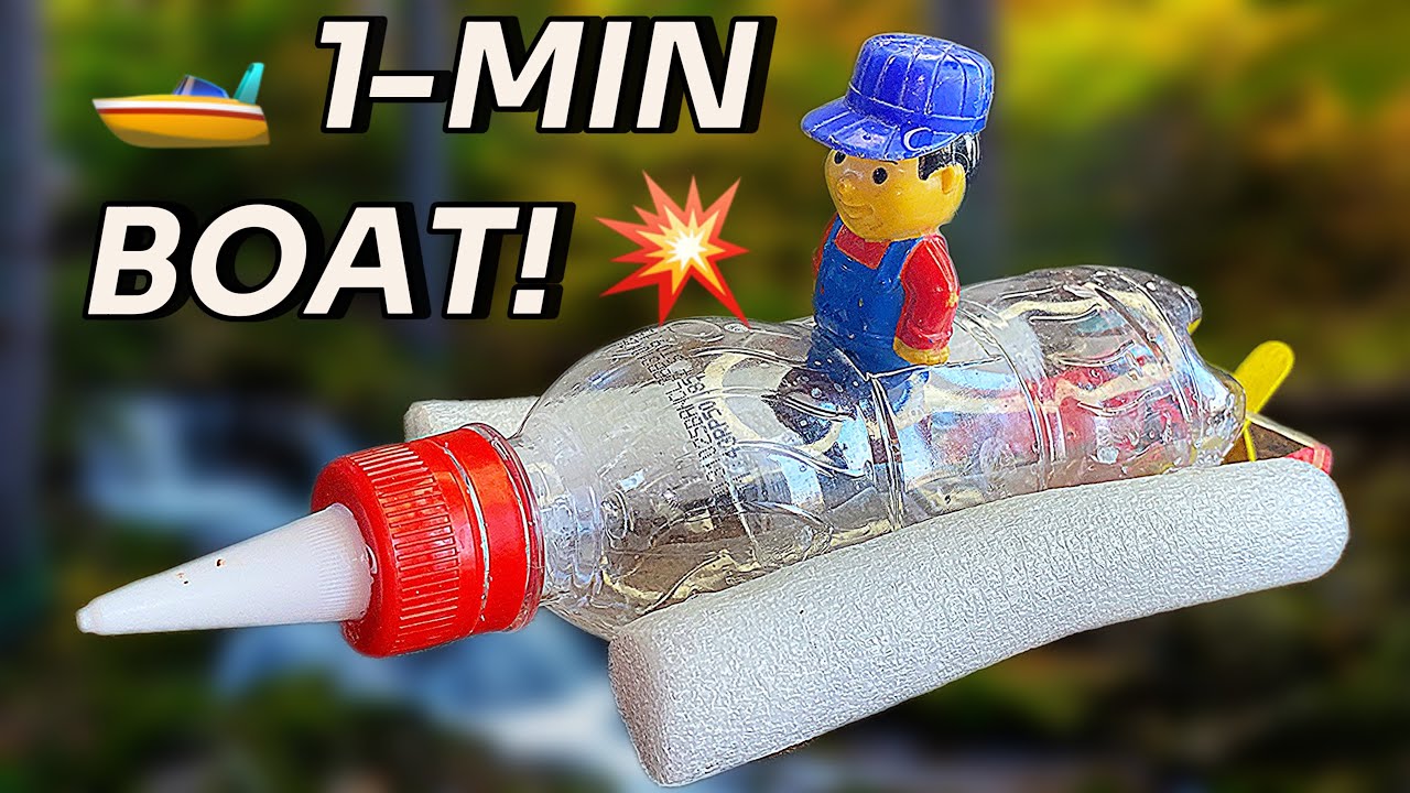 🚤 Лодочка из резинок за 1 минуту 💥 Быстро, легко и ВЕСЕЛО! (Потрясающий результат)