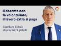 Il docente non fa volontariato, il lavoro extra si paga. Castellana (Gilda): stop incarichi gratuiti