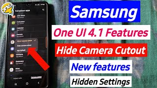 Samsung One UI 4.1 Features - Hide Camera Cutout Samsung Features screenshot 4