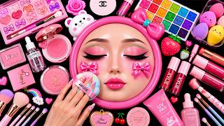 Satisfying Video How I Do Watermelon Beauty Makeup | Blending Cream & Foundation Sleep ASMR Relaxing screenshot 3