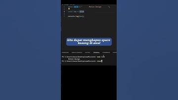 Metode .trim() String #javascript -Menghapus space awal dan akhir #coding #edukasi #developer #short