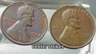 🇺🇸1963 Lincoln Penny Error Value – Rare Finds & Up To $500+each💰#1963Penny #1963DPenny #LincolnCent