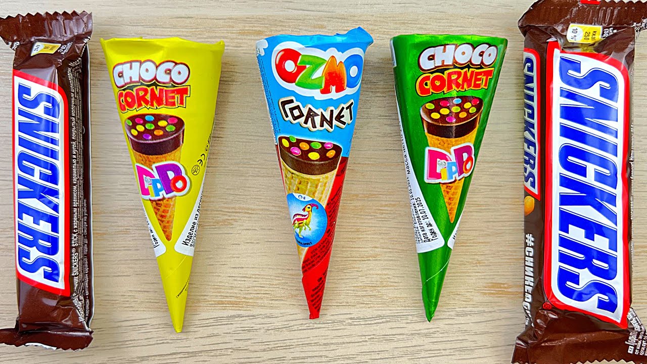 Rainbow Candy & Snickers | Visual Crunch Party 🌈🍫