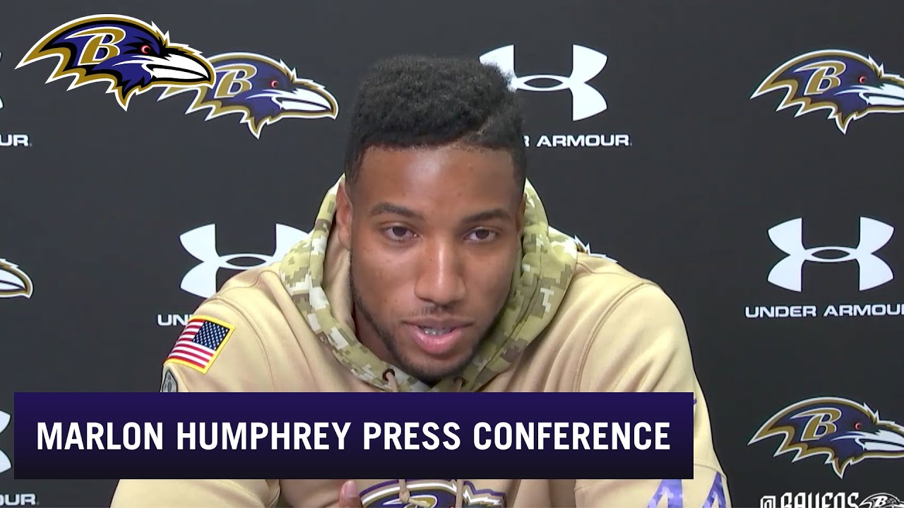 WATCH: Marlon Humphrey gets emotional during Ravens' press ...