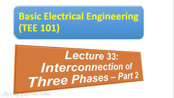 TEE 101/TEE 201 || Lecture 33 || Unit 2 || Interconnection of Three Phases Part 2