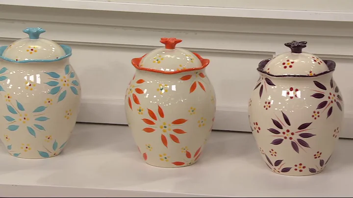 Temp-tations Old World or Floral Lace 9" Cookie Jar on QVC