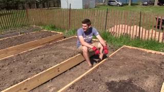 We are putting in the beds and filling them up, using techniques to
minimize amount of soil have bring in. i think doing fairly good!...