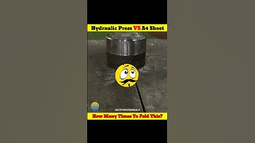 Hydraulic Press vs A4 Sheet⁉️💥 || How Many Times To Fold This?📃 || #shortsfeed #trending #tamil