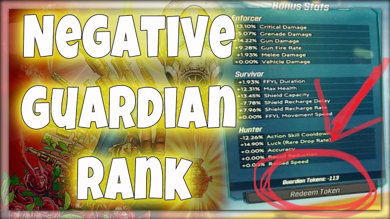 Borderlands 3 - Quick Fix for Negative Guardian Rank