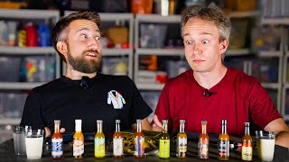 We tried the Hot Ones sauces. It was painful.