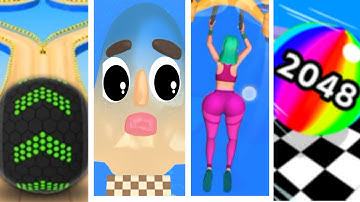 Going Balls vs Twerk Race vs Sandwich Runner vs Ball Run 2048 #142 I All level gameplay Android, IOS