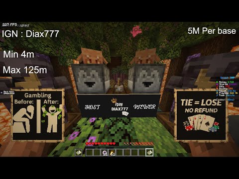 Gamble & Rating bases 5M per base Donut Smp Live - YouTube
