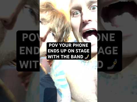 POV YOUR PHONE ENDS UP ON STAGE WITH THE BAND 🤳Phone video : @metaligathor