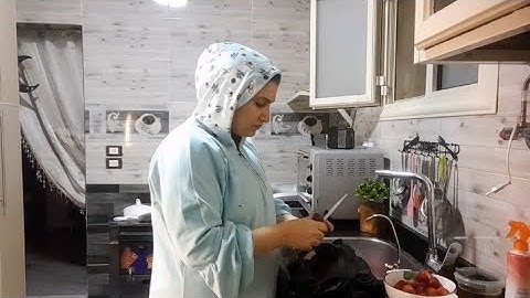 روتين الحامل 🫄 قومت من النوم 😪 ع هم ما يتلم ف مطبخي بس ع مين كنت قدها وانجزت كل حاجة الحمد لله