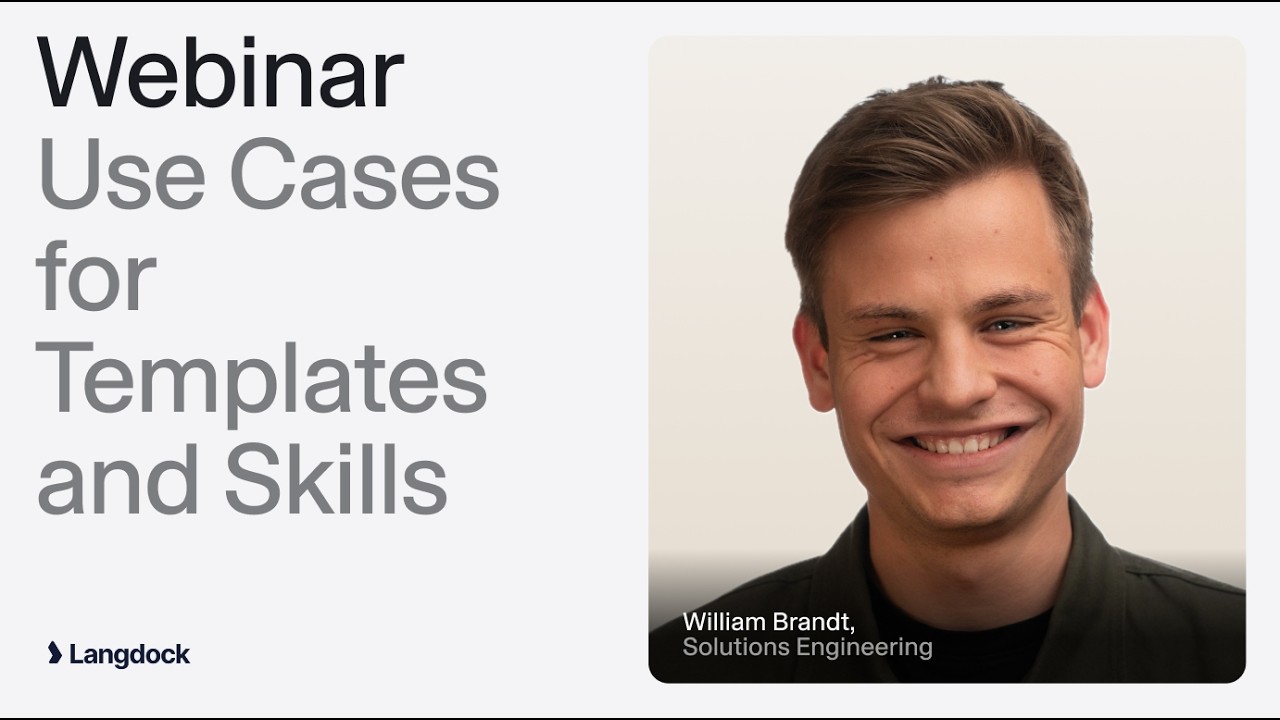 Webinar: Use Cases for Templates & Skills - YouTube