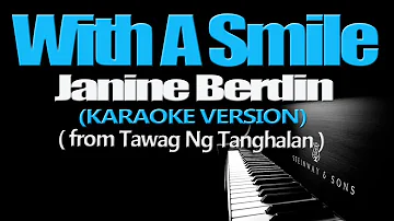 WITH A SMILE - Janine Berdin (KARAOKE VERSION)