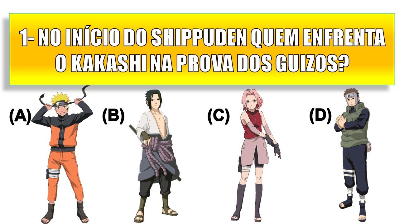 QUIZ NARUTO SHIPPUDEN|10 PERGUNTAS QUE VÃO TESTAR SEUS CONHECIMENTOS ...