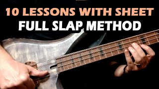 FULL SLAP BASS COURSE - 10 Bass Lessons With Sheet