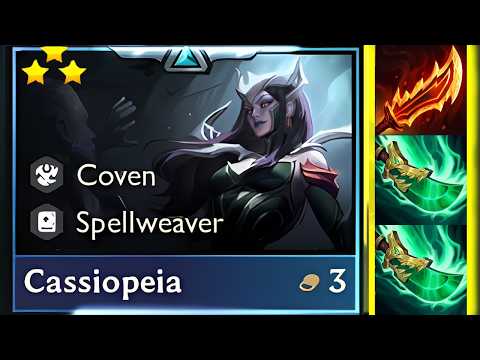 Toxic Build Cassiopeia ⭐⭐⭐ 3 Star | TFT SET 18