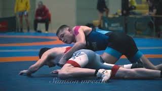 U20 D. Pobjarzin vs M. Hristjuk. Greco-roman 72kg wrestling Estonia. B camera footage