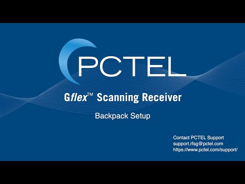 Gflex™ Scanning Receiver - Backpack Setup