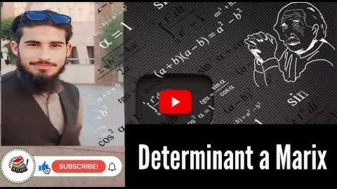 Determinant of a matrix, Singular and Non-Singular Matrix (in Urdu) #determinantofmatrix