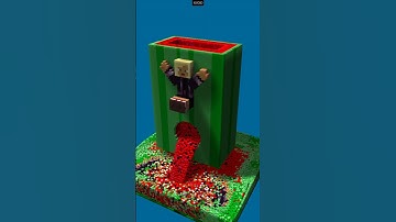 Hero kai watermelon minecraft style