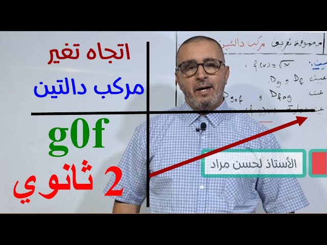 اتجاه تغير مركب دالتين ,الثانية ثانوي, الشعب العلمية ,2024,لحسن مراد