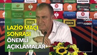Fatih Terimden Lazio Maçı Sonrası Önemli Açıklamalar - Galatasaray - Lazio 1-0 Maç Sonucu
