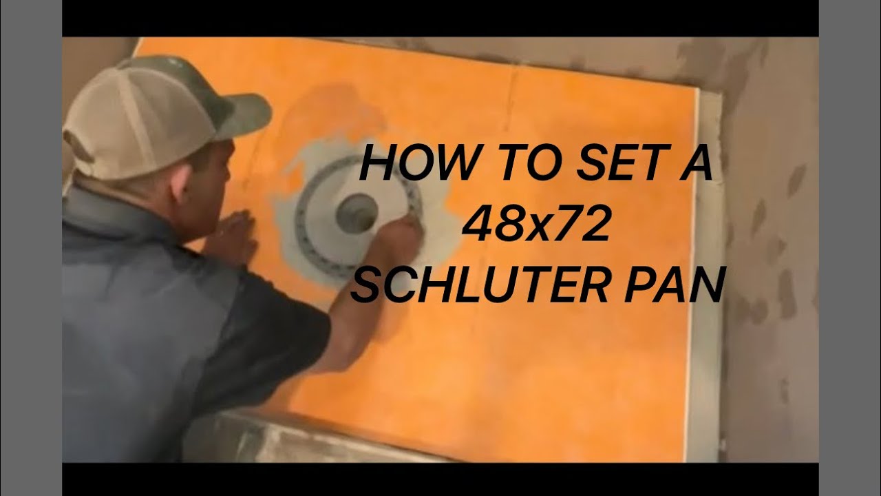 Schluter Shower Pan 48x72 Center Drain How To Set YouTube Schluter Shower Pan 48x72 Center Drain How To Set YouTube