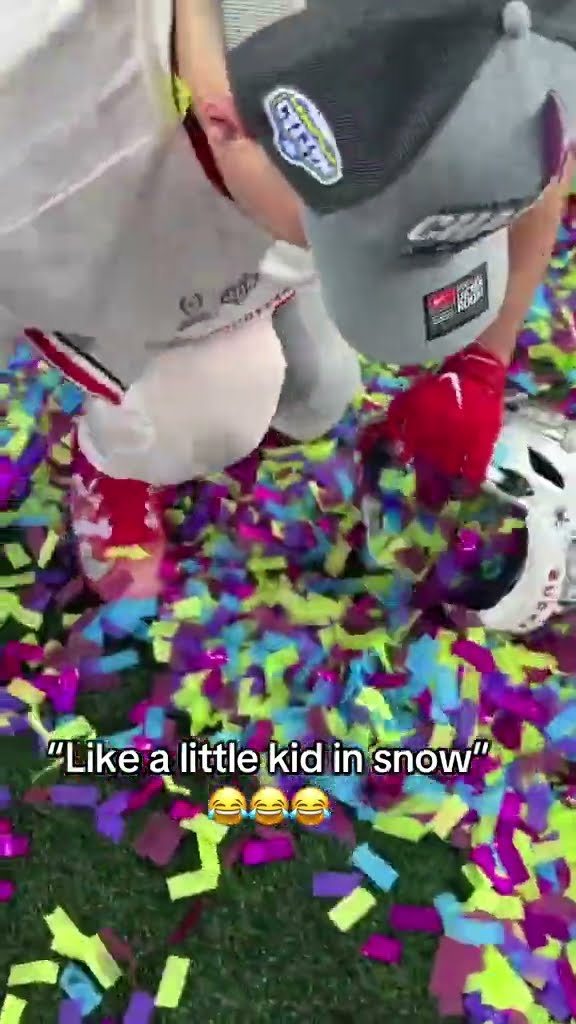Celebrating in the confetti ?