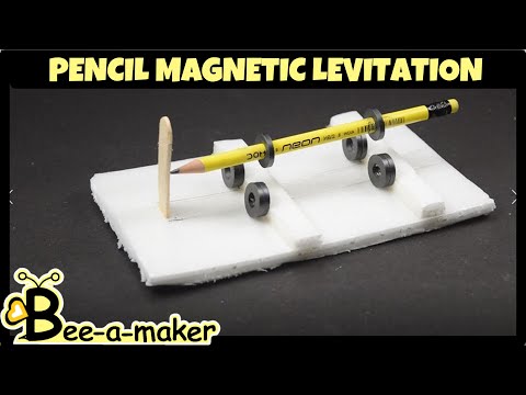 Magnetic levitating pencil, DIY, School project