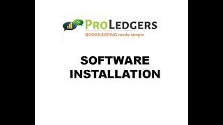 How to Install Proledgers Bookkeeping Software