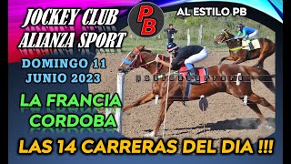 CARRERAS EN JOCKEY CLUB ALIANZA SPORT LA FRANCIA, CORDOBA (11-06-2023)