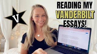 READING MY ACCEPTED VANDERBILT ESSAYS (2020)