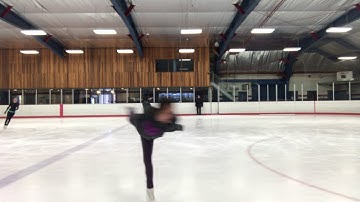 Camel sit backspin | figure skating