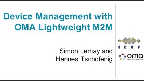 Device Management with OMA Lightweight M2M