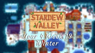 Stardew Valley Year 4 Week 13 (Winter) - Relaxing Gameplay | Longplay | No Commentary