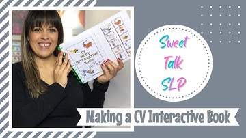 Making a CV Interactive Book | Apraxia | Pediatric Speech Language Pathologist | Sweet Talk SLP