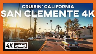 Relaxing Drive in San Clemente California 4K  California Driving Tour