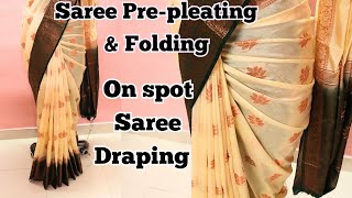 Saree Pre-Pleating Draping Without Ironing Perfect Techniques For Beginners 