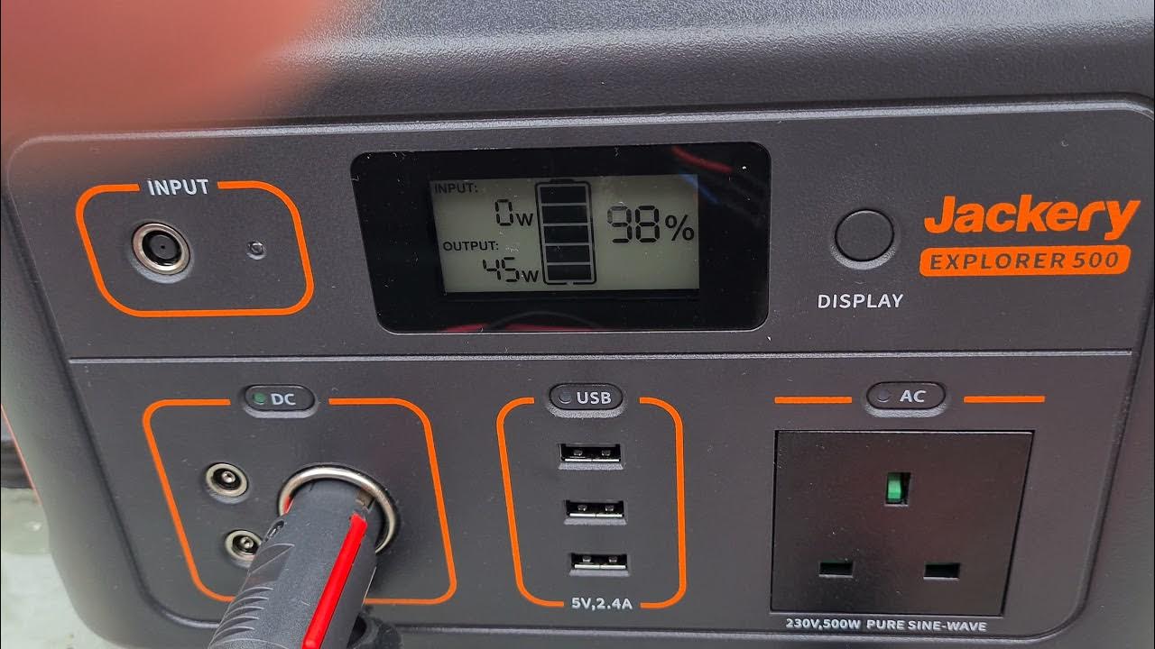 Jackery Explorer 500 running Chinese diesel heater YouTube