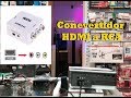 ¿Cómo conectar un convertidor de video HDMI a RCA?