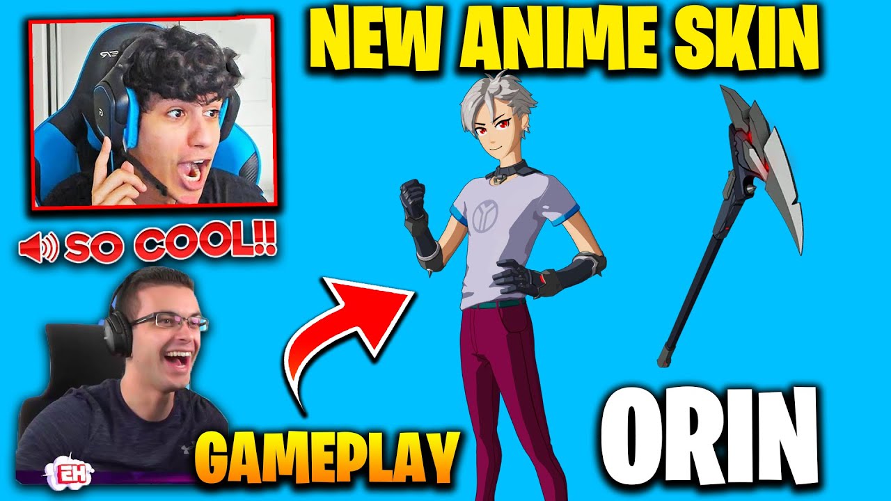 Streamers React To New Orin Skin In Fortnite | New ORIN Anime Skin In Fortnite Item Shop Today!