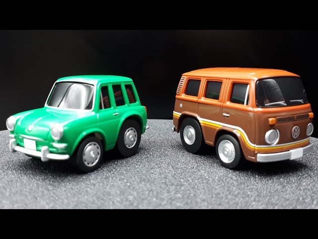 チョロＱ　ZERO　VW　No.Z-33 Toonedx2 Volkswagen Type 3 Variant & Type 2 Van by ChoroQ Zero Z