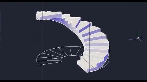 How to Draw 3D Spiral Stair In AutoCAD  - QasimCAD