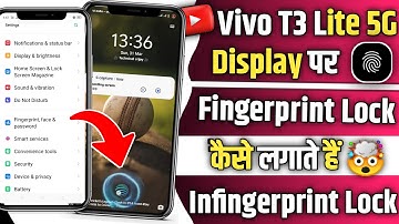 vivo t3 lite 5g me in display fingerprint lock kaise lagaye | how to set display fingerprint lock