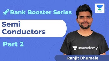 Unacademy MHTCET | Rank Booster MCQs | Semi Conductor | Part 2 | Physics | Ranjit Dhumale