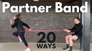 Partner Resistance Band Exercises - 20 Ways