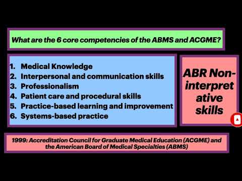 NIS Study Guide ABR Core Exam: ABMS and ACGME Core Competencies #Radiology #ACGME #Residency
